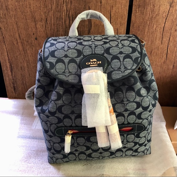 Coach Bags Coach Kleo Backpack In Signature Chambray Poshmark
